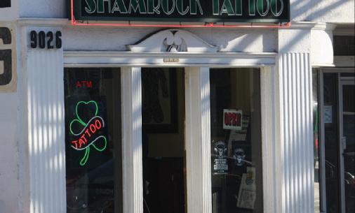 Ashley Tisdale was spotted this Saturday at the Shamrock Tattoo shop in